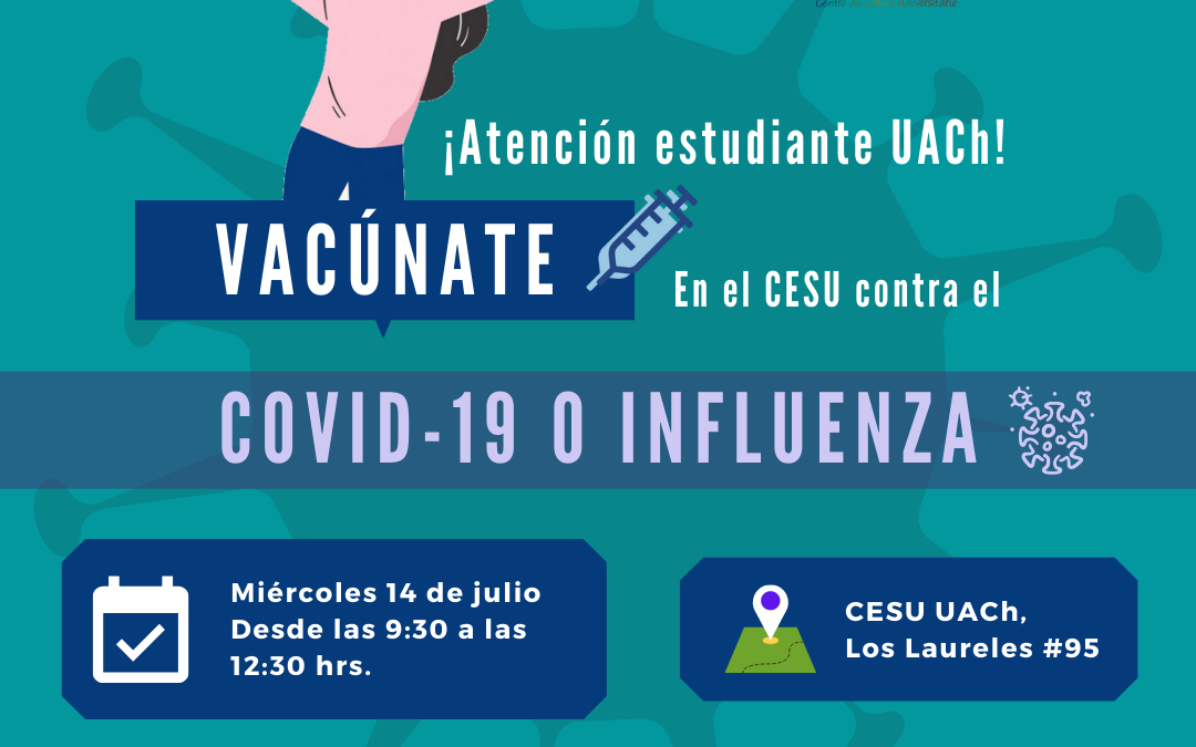CESU invita a estudiantes a vacunarse contra el COVID-19 o Influenza