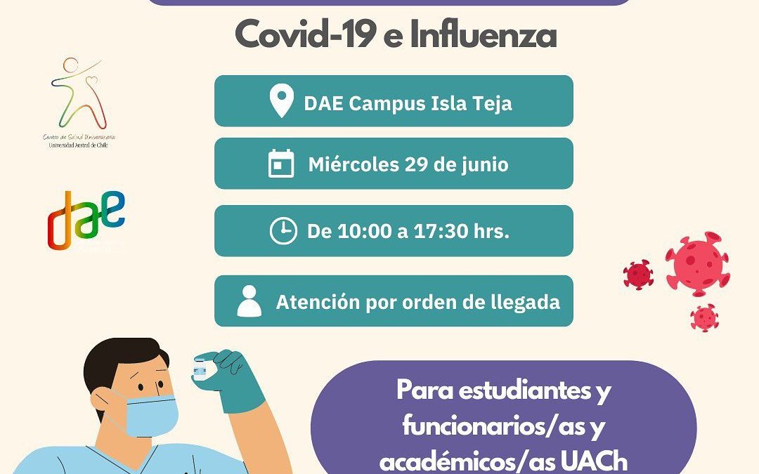 ¡Atención! Nuevo operativo de vacunación contra el Covid-19 e Influenza