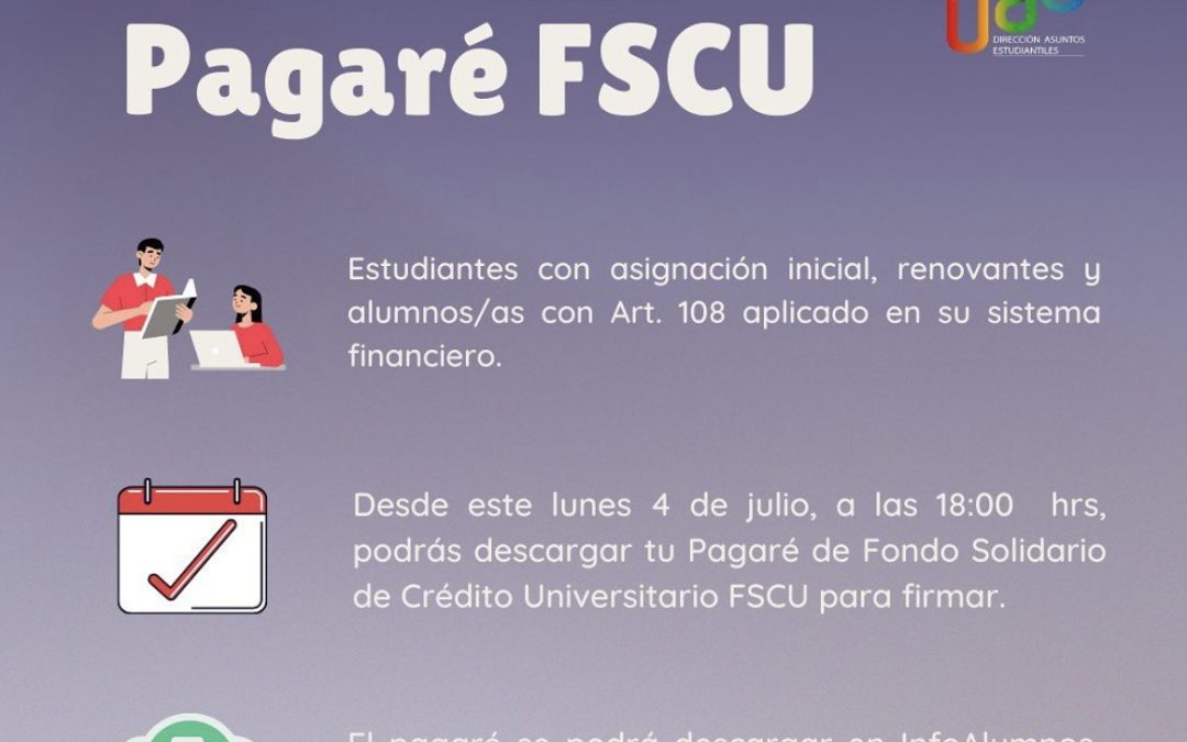 Pagaré FSCU está disponible para firmar