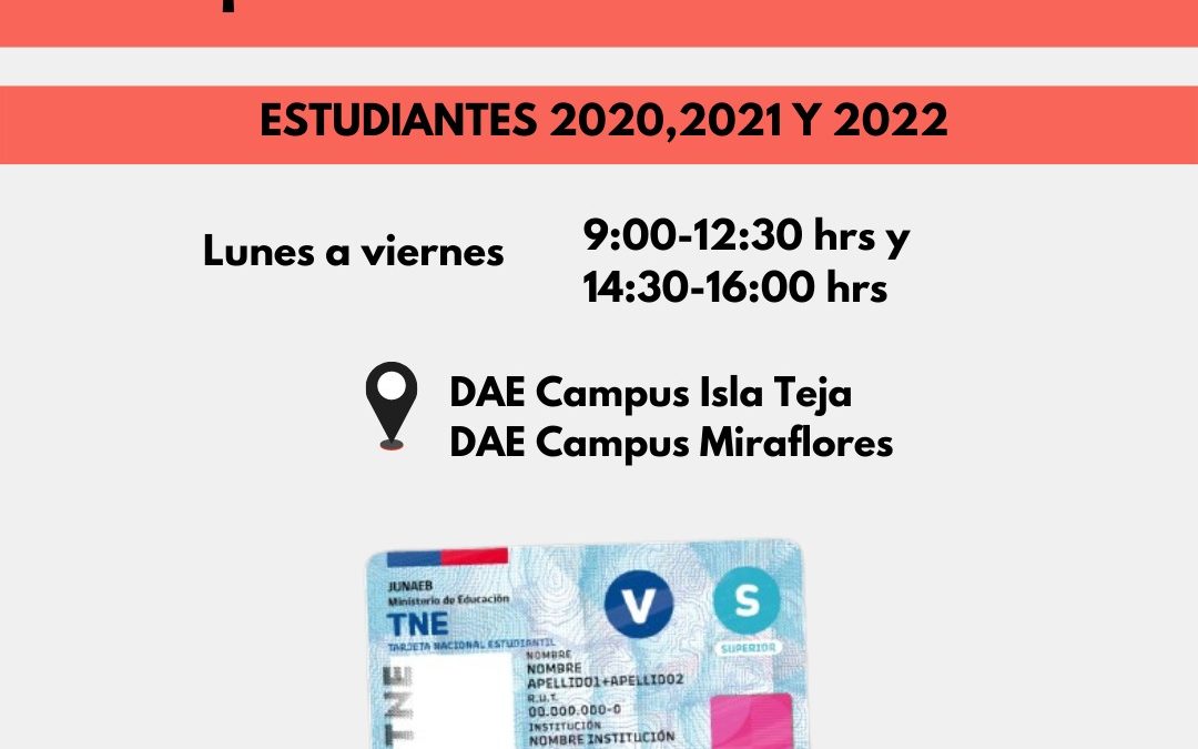 ¡Nueva entrega! Revisa aquí si tu TNE está disponible para retiro