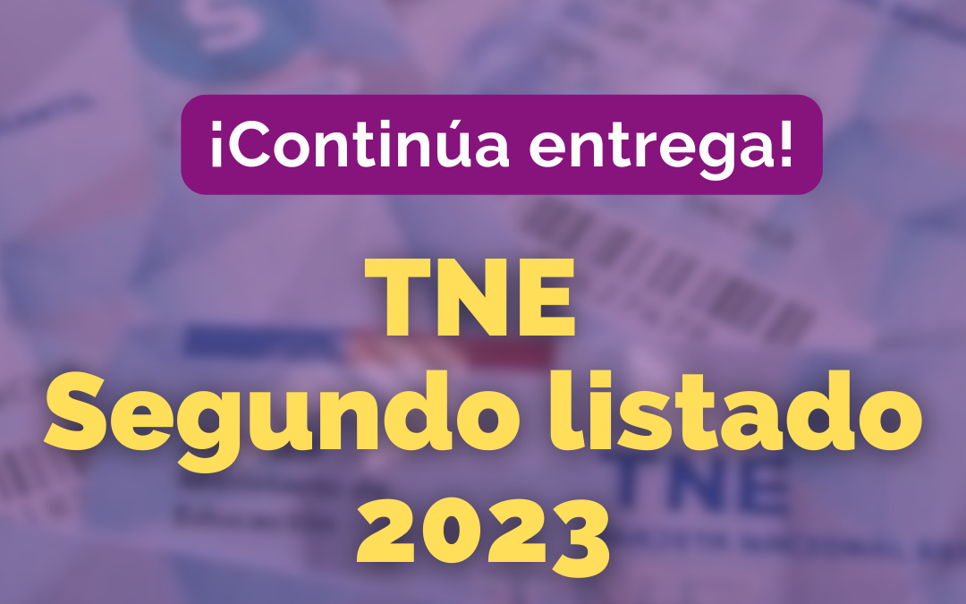 Revisa el segundo listado de TNE disponibles para retiro